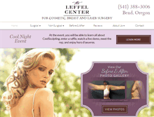 Tablet Screenshot of leffelcenter.com